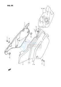 RMX250 (E3) drawing FRAME COVER (MODEL K L M)