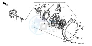 TRX500FEB drawing RECOIL STARTER