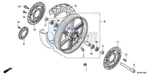 CBF1000T9 Europe Direct - (ED) drawing FRONT WHEEL