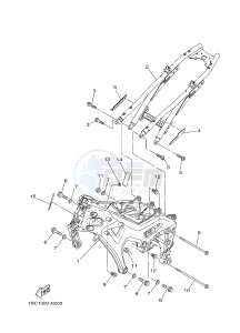 MT09 MT-09 900 MT-09 (B872) drawing FRAME