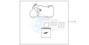 CBR1000RRA Europe Direct - (ED / HRC) drawing INDOOR CYCLE COVER