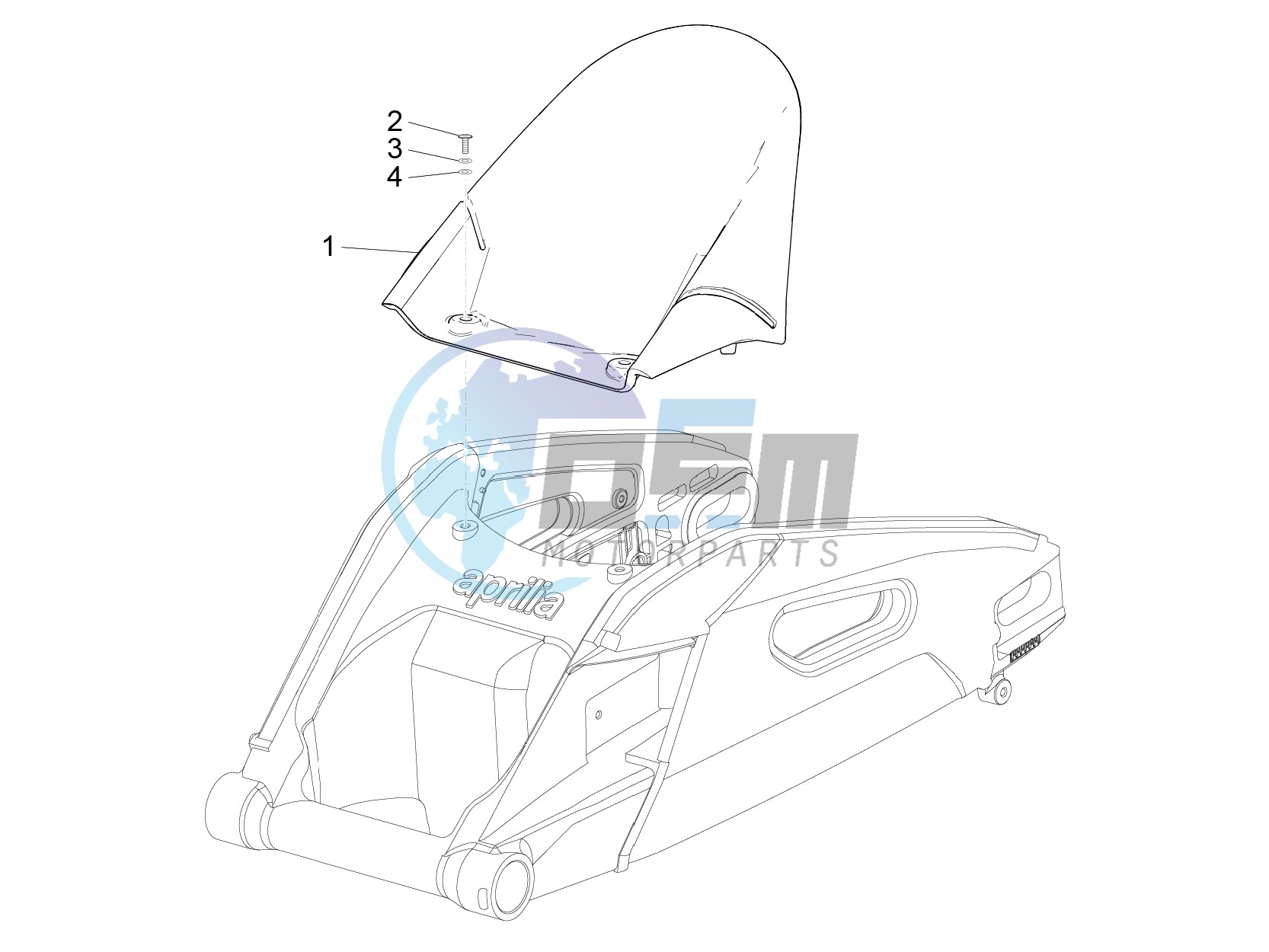 Rear mudguard