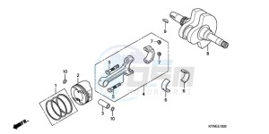 SH300AR9 France - (F / ABS CMF SPC TBX) drawing CRANKSHAFT/PISTON