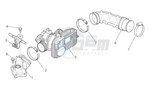 Atlantic 300 drawing Throttle body