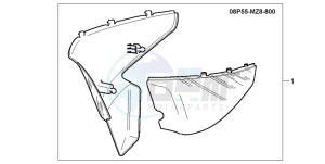 VT600CD drawing SIDE COVER SET