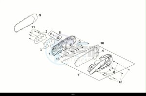 JOYMAX Z+ 125 (LW12W2-EU) (E5) (M1) drawing L. CRANK CASE COVER