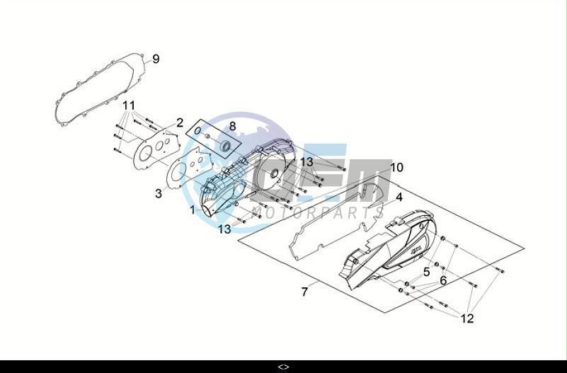 L. CRANK CASE COVER