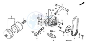 XL700V9 F / CMF drawing OIL FILTER/OIL PUMP