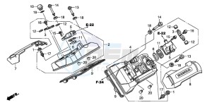 ST1300A drawing CYLINDER HEAD COVER