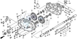 TRX300 FOURTRAX drawing FRONT DRIVESHAFT