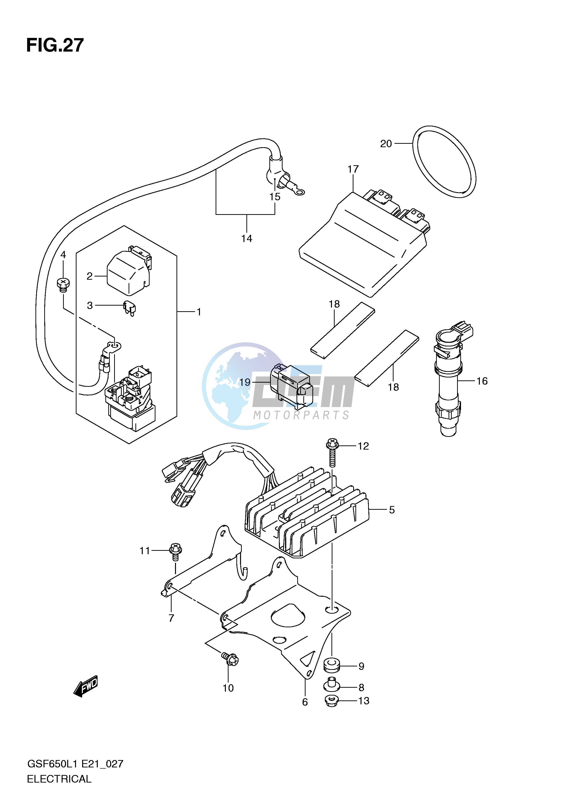 ELECTRICAL (GSF650UL1 E21)