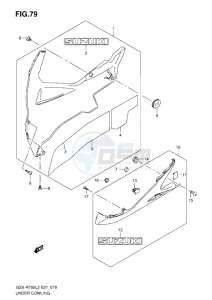 GSX-R750 drawing UNDER COWLING L2