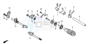 VT1100C2 drawing GEARSHIFT DRUM