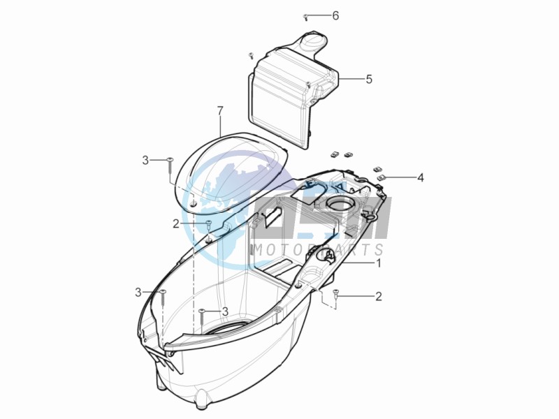 Helmet box - Undersaddle