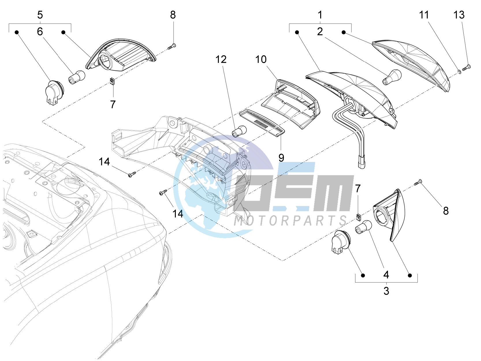 Rear headlamps - Turn signal lamps