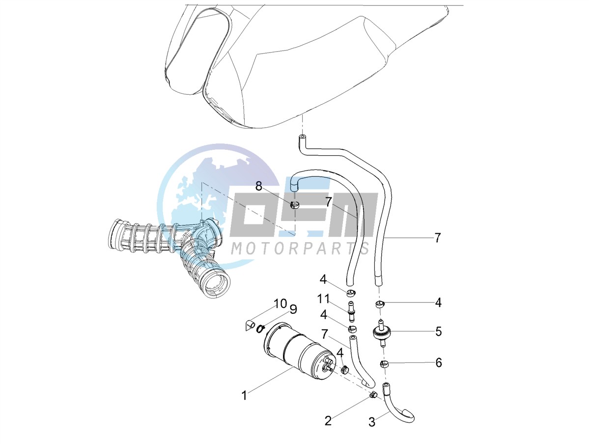 Fuel vapour recover system