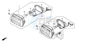 SH50D drawing HEADLIGHT