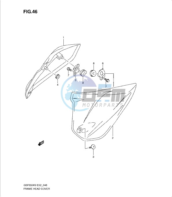 FRAME HEAD COVER (WITHOUT COWLING)