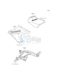 ER-6N ER650EEF XX (EU ME A(FRICA) drawing Decals(Black)