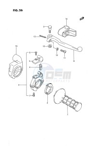 RM80 (E24) drawing RIGHT HANDLE SWITCH (MODEL G H)