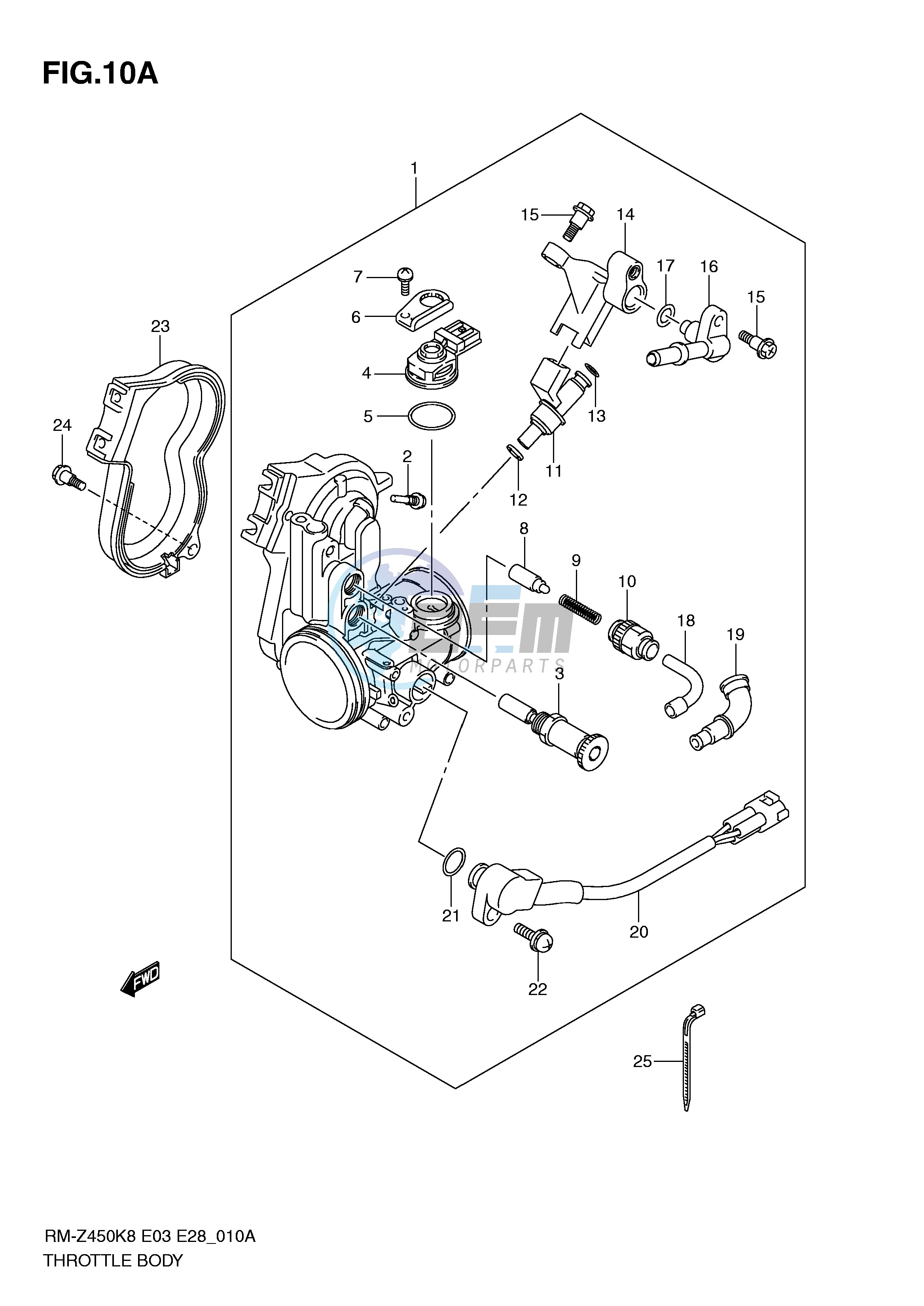 THROTTLE BODY (RM-Z450L1)