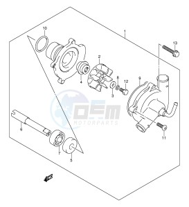 GSX1300R (E2) Hayabusa drawing WATER PUMP