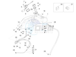 SPRINT 50 4T 4V NOABS E2 (NAFTA) drawing Fuel tank