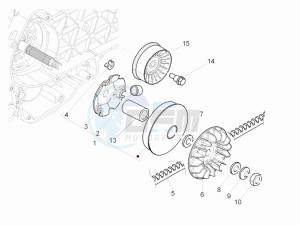 MP3 300 LT Sport ABS drawing Driving pulley