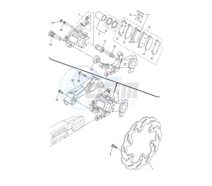 WR R 250 drawing REAR BRAKE CALIPER