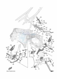 XSR900 MTM890-U (BMS1) drawing STAND & FOOTREST