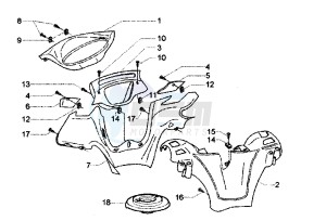 X9 EVOLUTION 250 drawing Handlebar covers