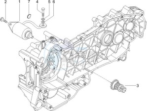 X9 125 Evolution powered drawing Starter - Electric starter