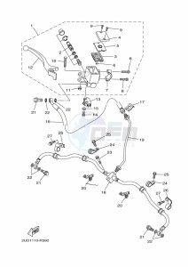 YFM700FWAD GRIZZLY 700 EPS (BDE7) drawing FRONT MASTER CYLINDER