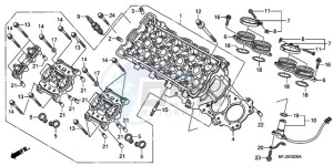 CBR600RRA Australia - (U) drawing CYLINDER HEAD