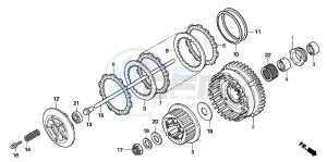 CBF1000T drawing CLUTCH