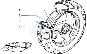 storm 50 drawing Rear Wheel