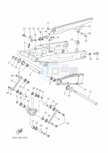 XTZ690 TENERE 700 (BHLA) drawing REAR ARM