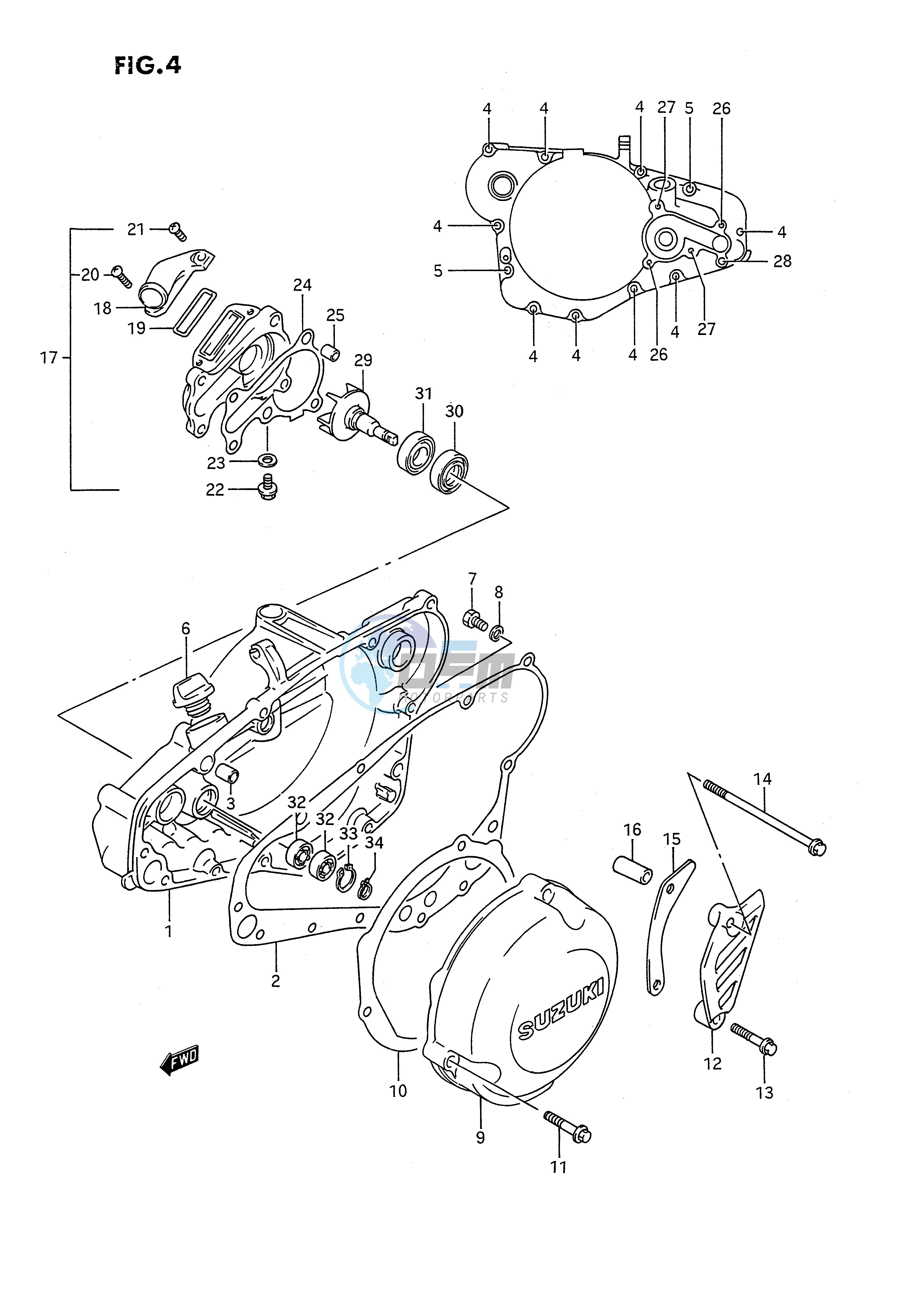 CRANKCASE COVER (MODEL K)