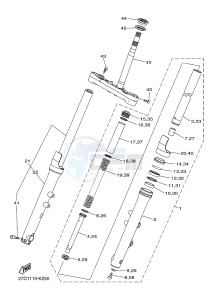 XVS1300CU XVS1300 CUSTOM XVS1300 CUSTOM (2SS6) drawing FRONT FORK