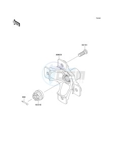 KSV 700 B [KFX700 V FORCE] (B1-B2) [KFX700 V FORCE] drawing REAR HUB