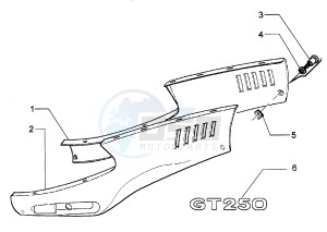 Hexagon 250 GT (5791881) 5791881 drawing Fairing