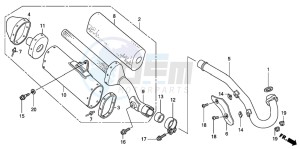 CRF450R drawing EXHAUST MUFFLER (CRF450R3-ED/U)