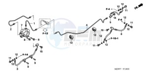 NT700VA F drawing BRAKE LINES/PCV.