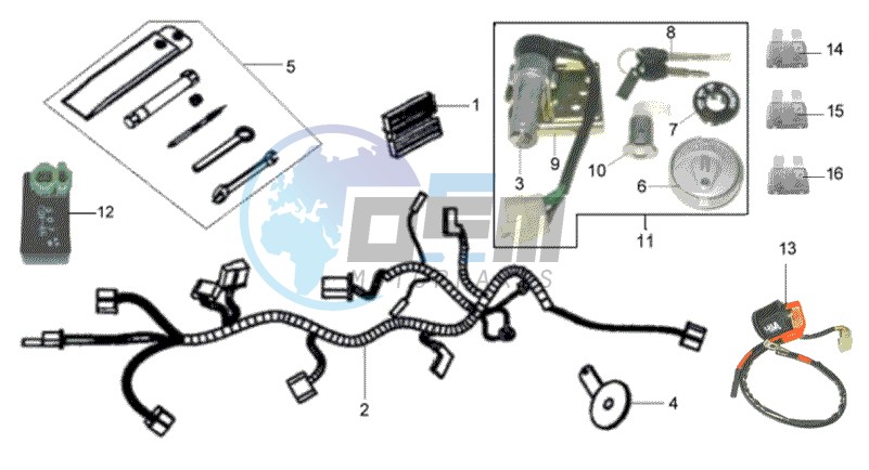 WIRING HARNASS - ELECTRONIC PARTS - TOOLKIT