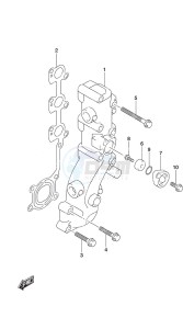 DF 25A drawing Exhaust Manifold