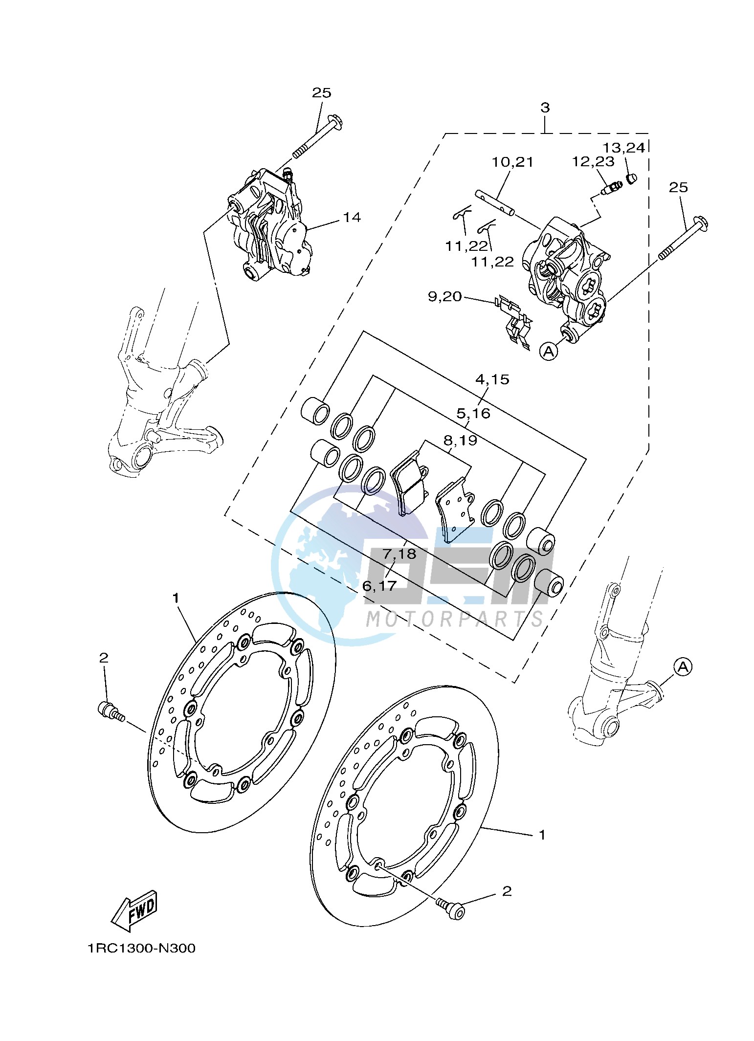 FRONT BRAKE CALIPER