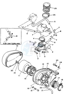 XV VIRAGO 250 drawing INTAKE