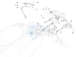 125 4T 3V ie Primavera (EMEA) (Ch, IT) drawing Rear headlamps - Turn signal lamps