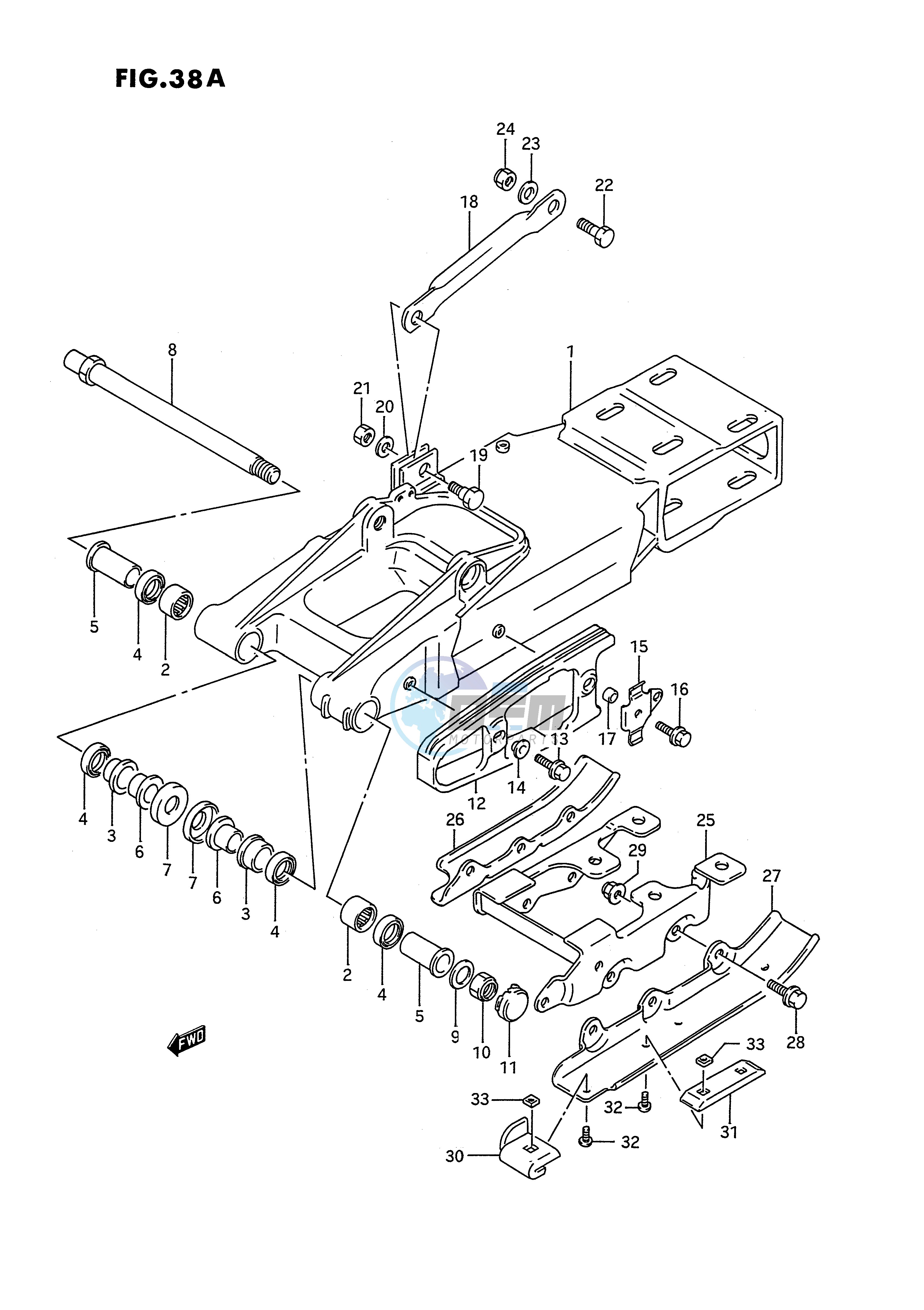 REAR SWINGING ARM (MODEL M)