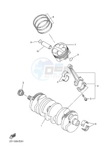 FZ1-S FZ1 FAZER 1000 (1CAK 1CAL) drawing CRANKSHAFT & PISTON